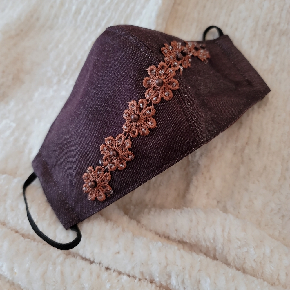 Fashion Mask (brown washed denim)